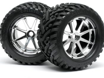 HPI SAVAGE BLAST WHEEL CHROME (115X70MM) PAIR 3257